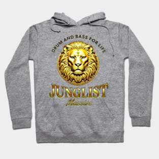 JUNGLIST  - Gold DNB Lion (Gold/Black) Hoodie